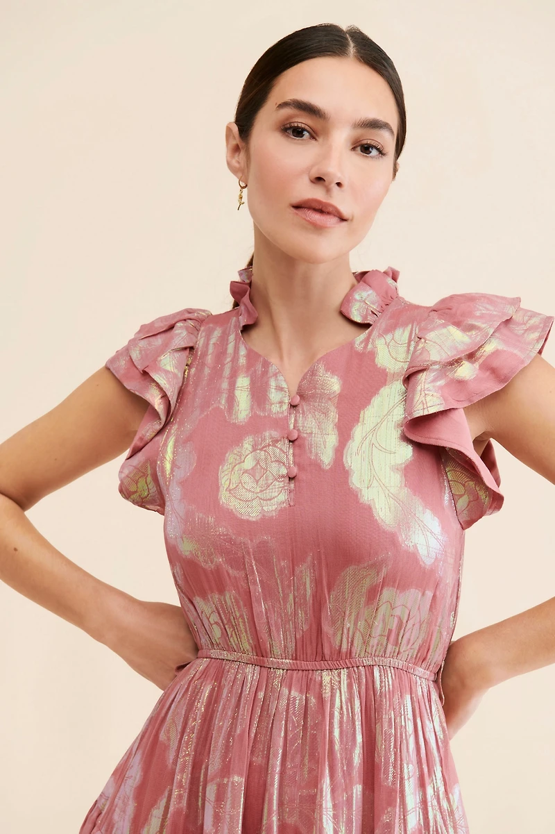 Ollari Orchid Midi Dress