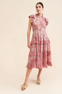 Ollari Orchid Midi Dress