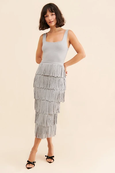 Endless Rose Edgar Fringe Knit Dress