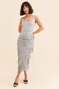 Endless Rose Edgar Fringe Knit Dress