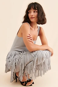 Endless Rose Edgar Fringe Knit Dress