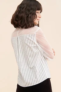 FRENCHMAUVE Vivian Striped Shirt