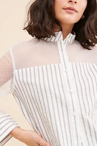 FRENCHMAUVE Vivian Striped Shirt
