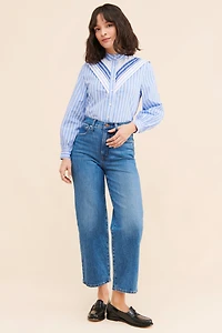 FRENCHMAUVE Logan Striped Shirt