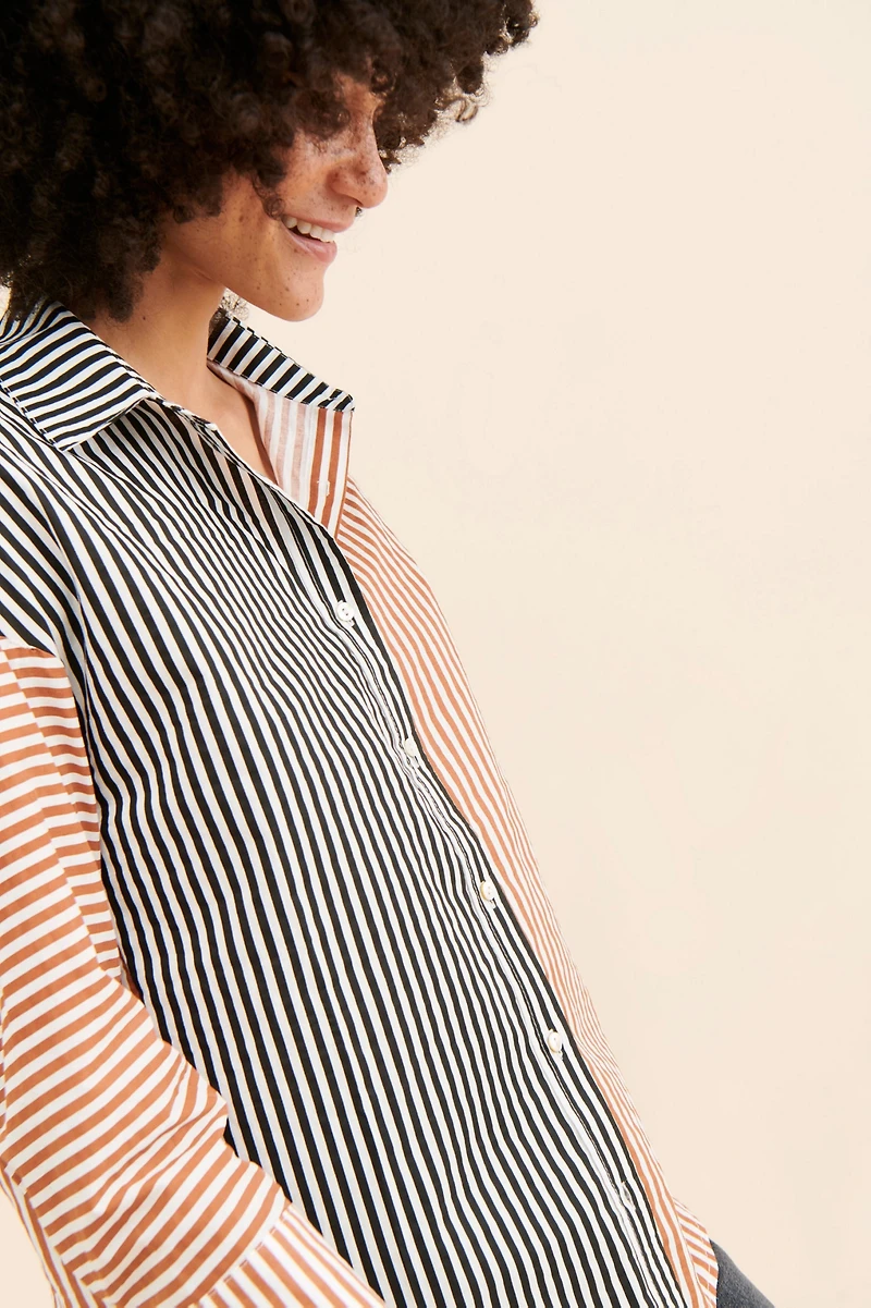 Little Lies Contrast Stripe Shirt