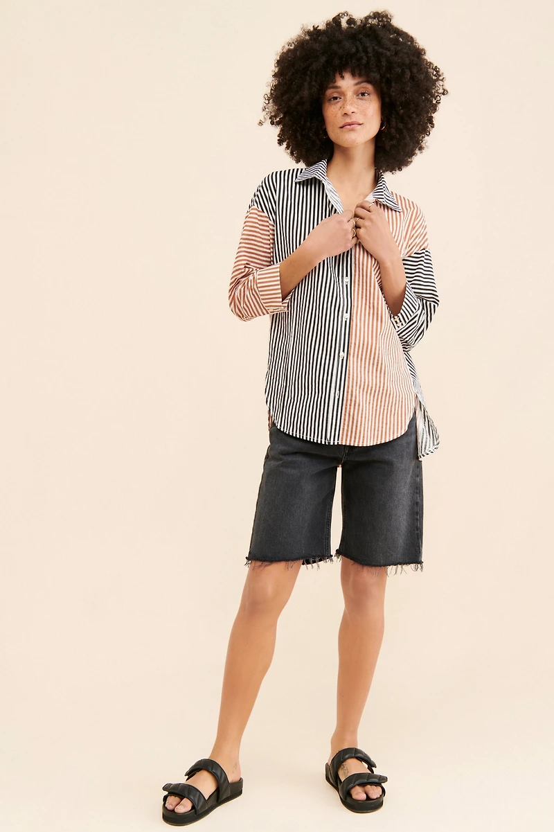 Little Lies Contrast Stripe Shirt