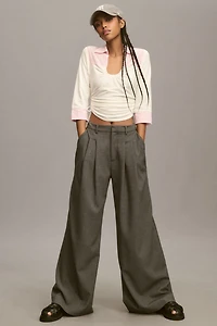 Maeve Collared Scoop-Neck Top