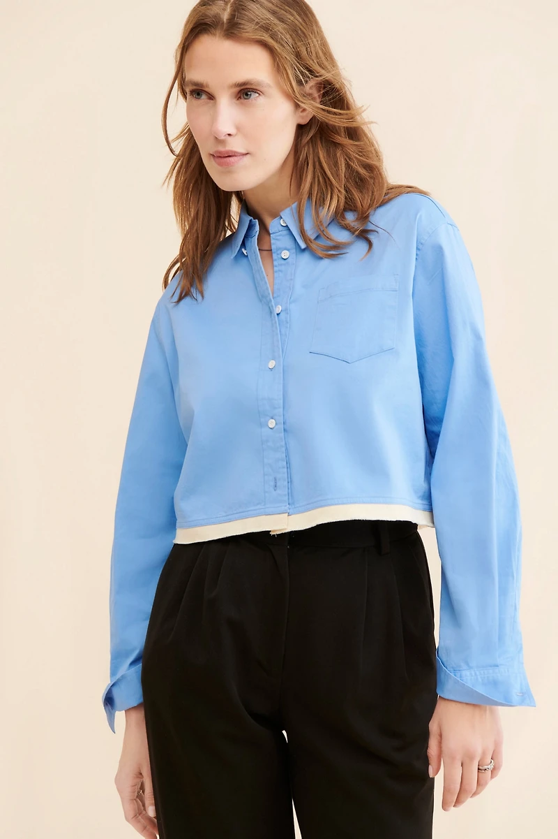 Kourt Cropped Buttondown