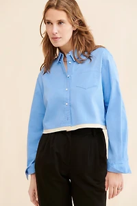 Kourt Cropped Buttondown