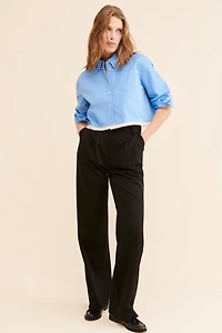 Kourt Cropped Buttondown
