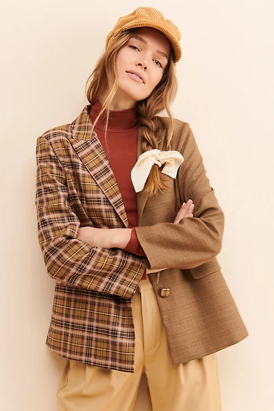 Mare Mare Mixed Print Blazer