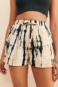 Lusana Donovan Tie-Dye Shorts