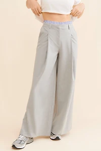Maeve Boxer Detail Pleat-Front Trousers