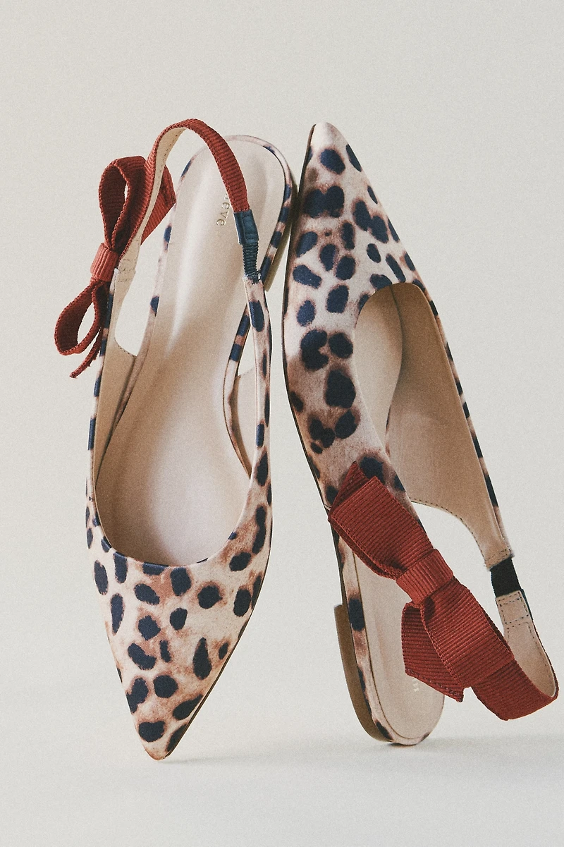 Maeve Side-Bow Slingback Flats