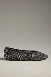 By Anthropologie Glitz Mesh Flats