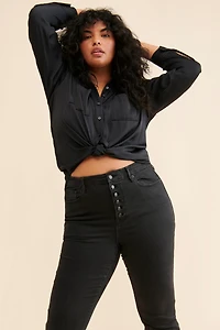 Good American Always Fits Skinny Leg Jeans
