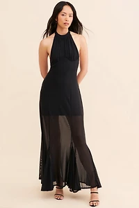 Let Me Be Knit Halter Maxi Dress
