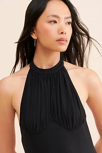 Let Me Be Knit Halter Maxi Dress