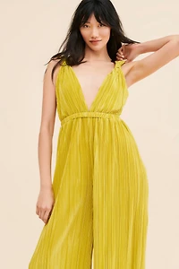 Line + Dot Indira Plissé Jumpsuit