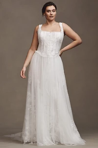 Willowby by Watters Colby Corset Tulle Two-Piece Wedding Gown
