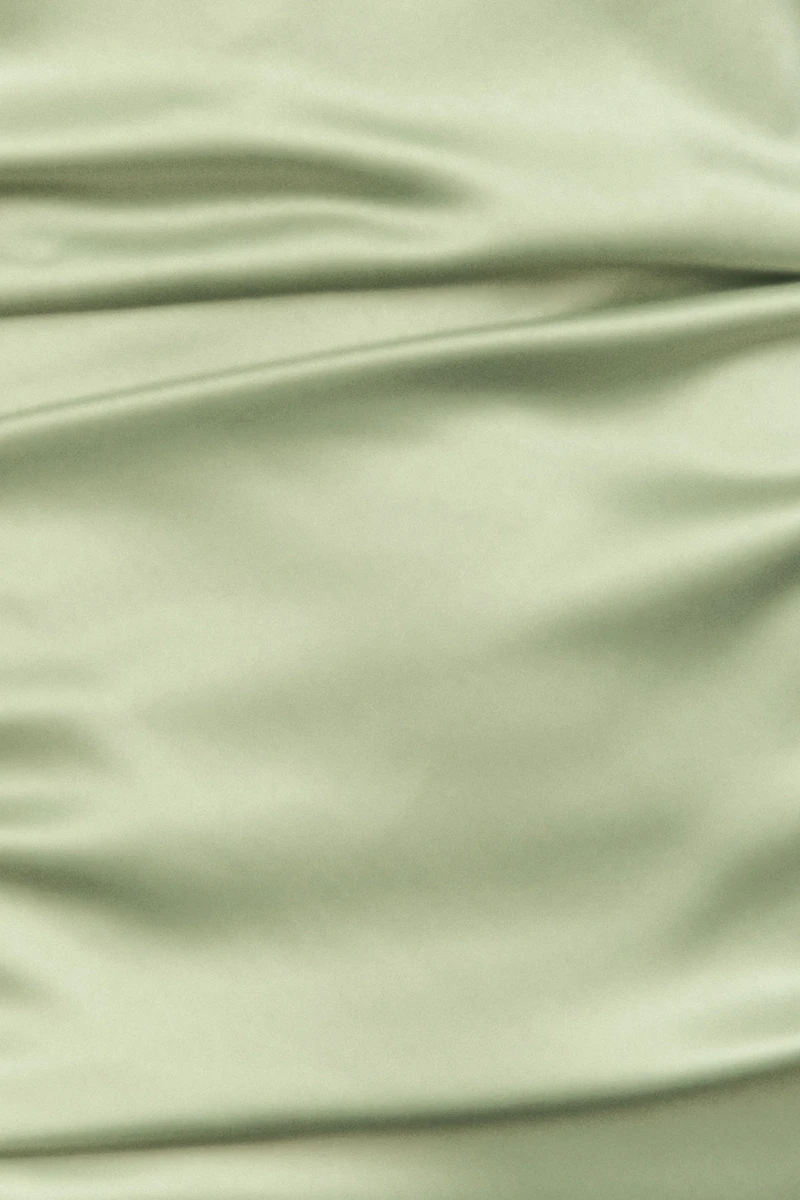 BHLDN High Shine Satin Small Sage Swatch