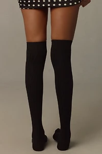 Ribbed Over-The-Knee Socks