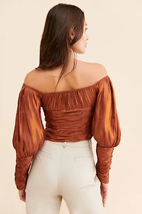 Line + Dot Danielle Ruched Blouse