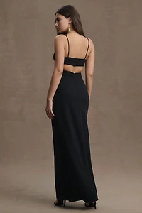 BHLDN Livy Cutout V-Neck Gown