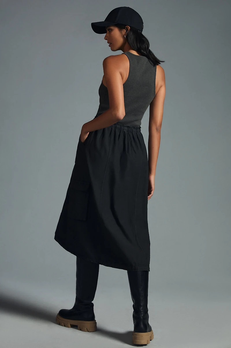 Daily Practice by Anthropologie High-Neck Tank Twofer Dress