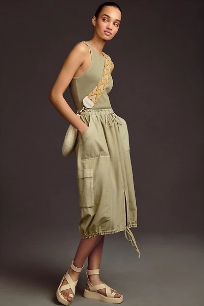 Daily Practice by Anthropologie High-Neck Tank Twofer Dress