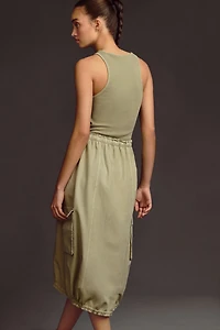 Daily Practice by Anthropologie High-Neck Tank Twofer Dress
