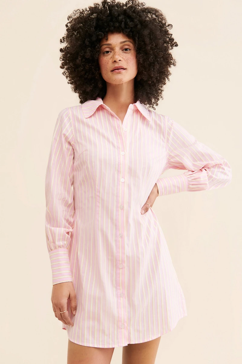 Sanctuary Striped Shirt Dress