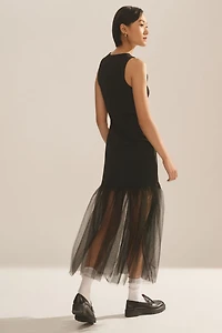 Maeve Tulle-Hem Tank Dress