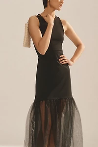 Maeve Tulle-Hem Tank Dress
