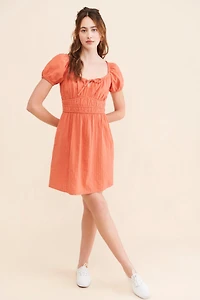 Madewell Sophia Tie-Front Mini Dress