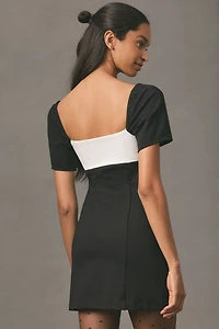 Maeve Bow-Front Shift Mini Dress