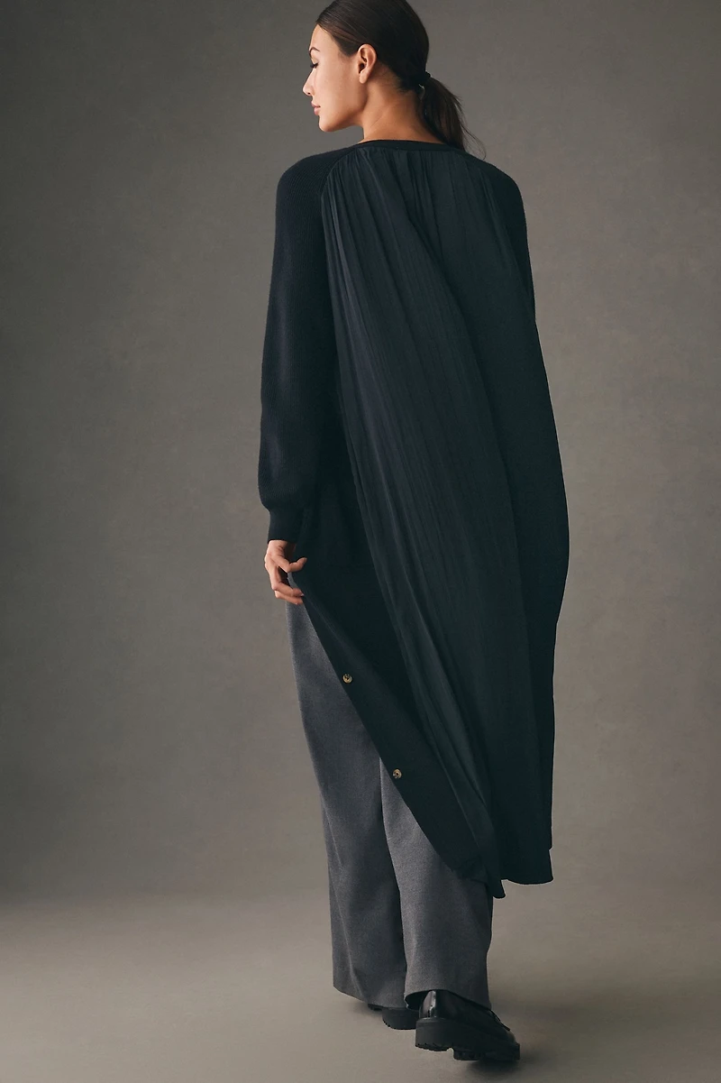 Long Twofer Cardigan Sweater