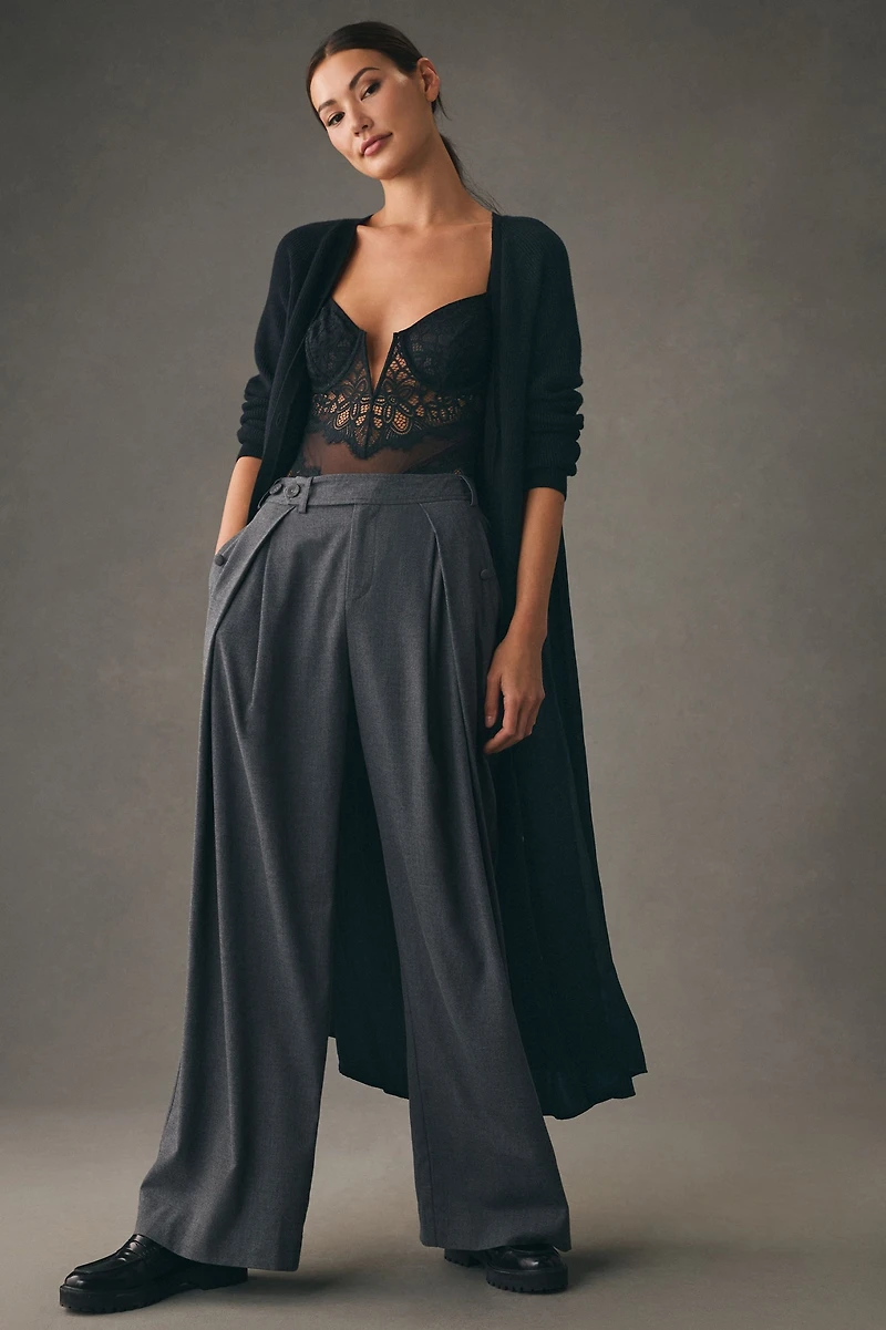 Long Twofer Cardigan Sweater