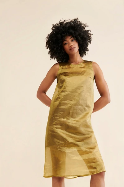 Let Me Be Sheer Slip Midi Dress