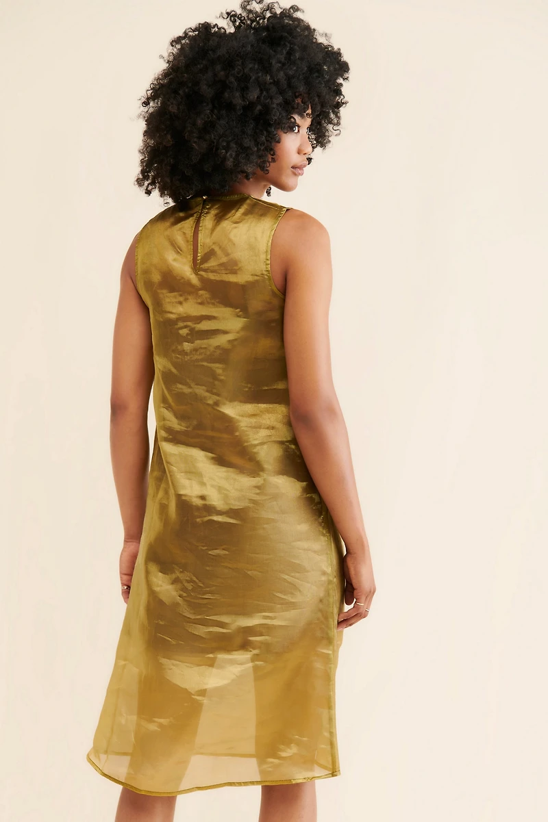 Let Me Be Sheer Slip Midi Dress