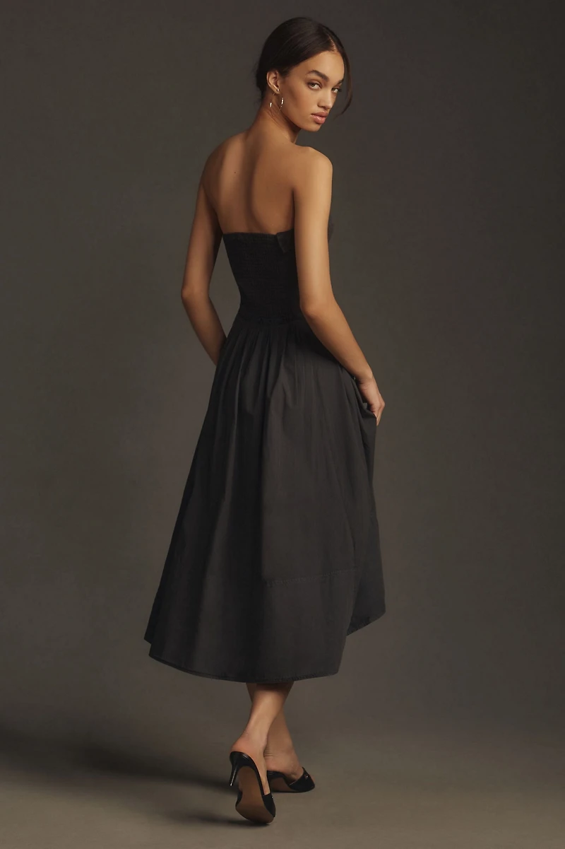 Pilcro Strapless Twofer Midi Dress