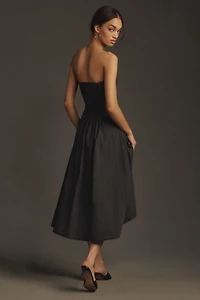 Pilcro Strapless Twofer Midi Dress