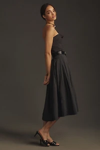 Pilcro Strapless Twofer Midi Dress