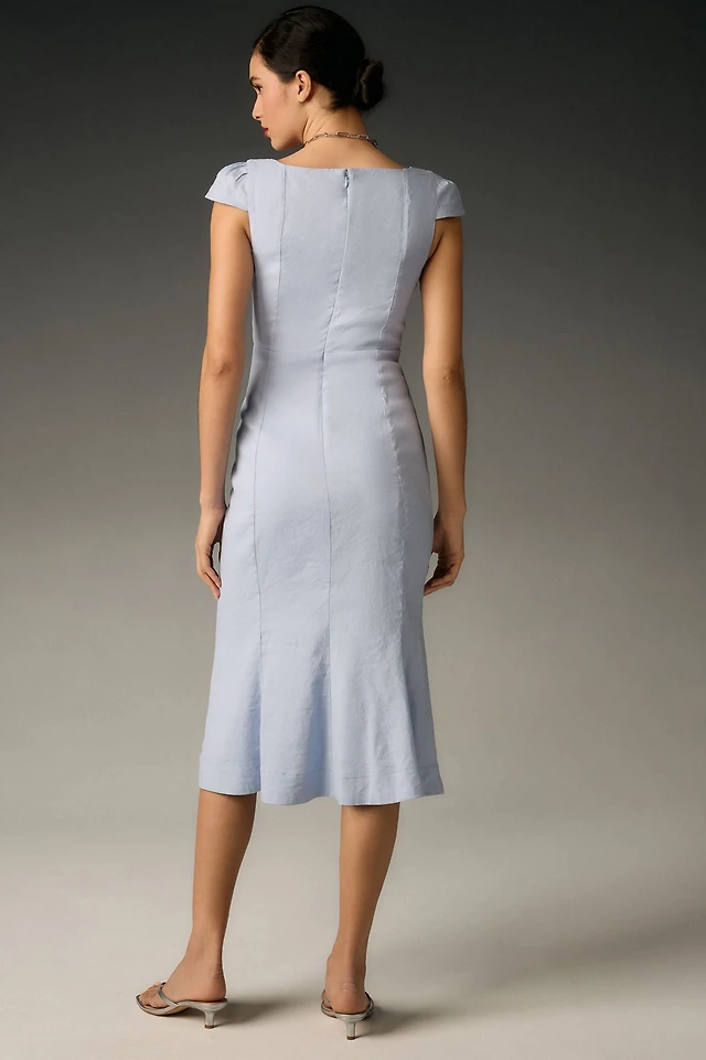 nordstrom audrey embroidered fit & flare dress Dress the Population Women's Audrey Mini Dress in LILAC/NUDE
