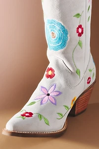Dingo 1969 Flower Power Suede Tall Western Boots