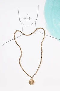 Coin Lariat Necklace