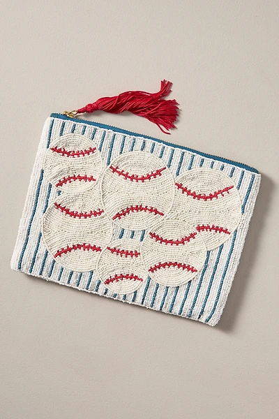The Fiona Large Beaded Pouch