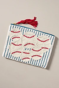 The Fiona Large Beaded Pouch