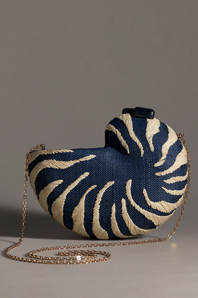POOLSIDE Anna Conch Clutch