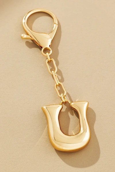 Bubble Letter Monogram Bag Charm